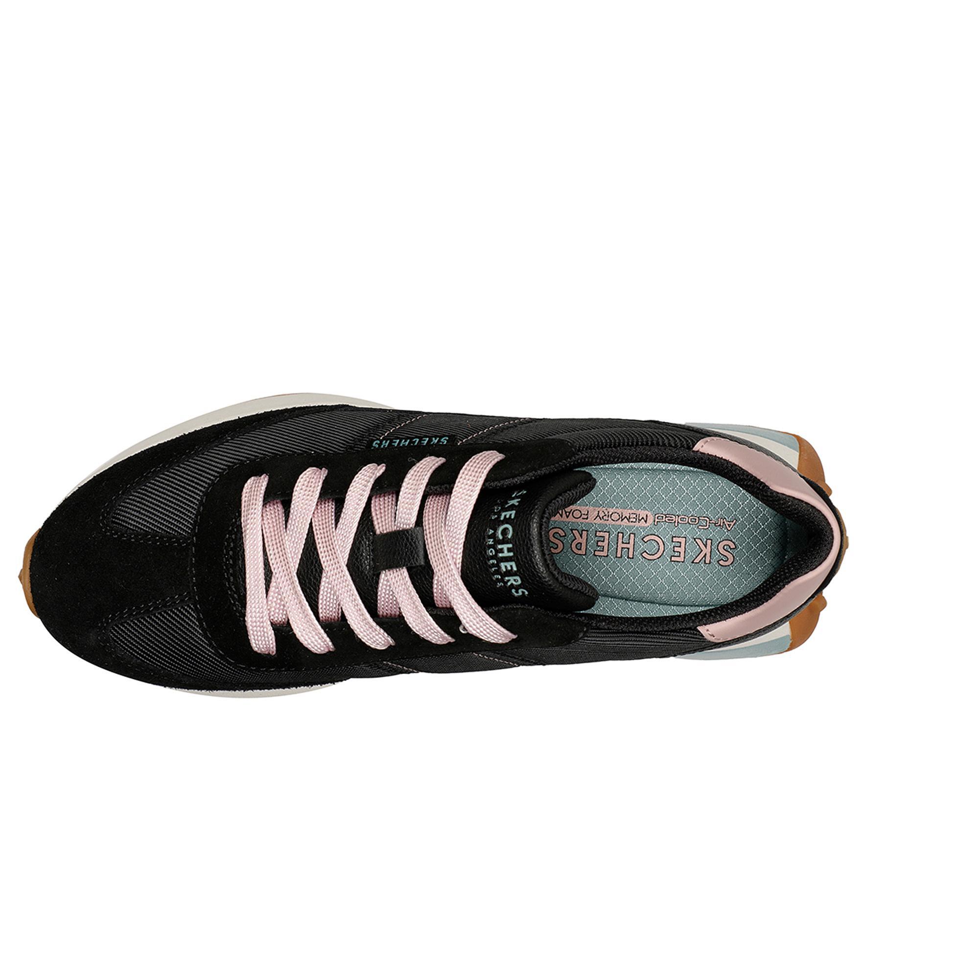 Sapatos de caminhada para mulher SKECHERS Retro Wind Preto 3/5