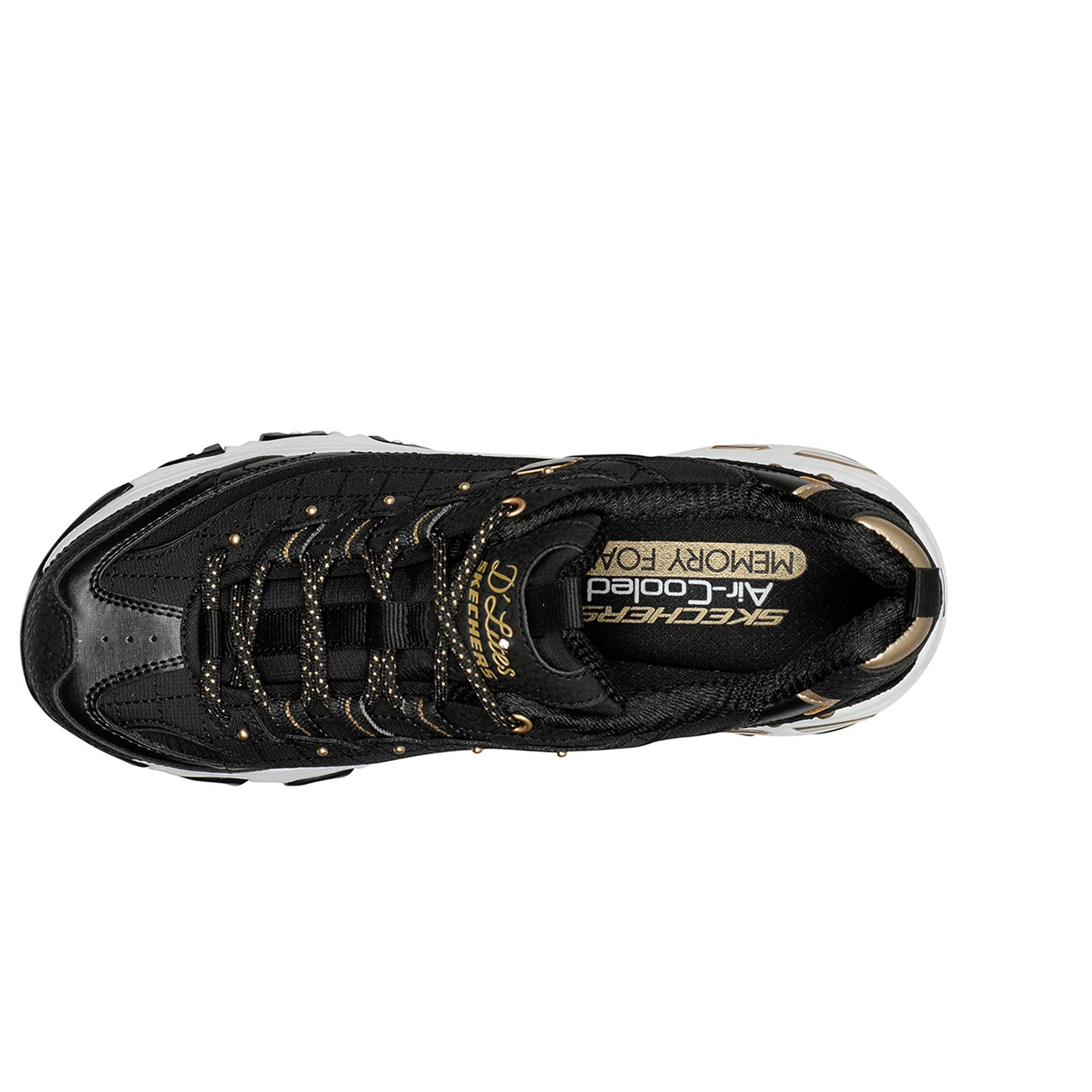 Zapatillas Caminar Mujer SKECHERS D'Lites Negro 3/5