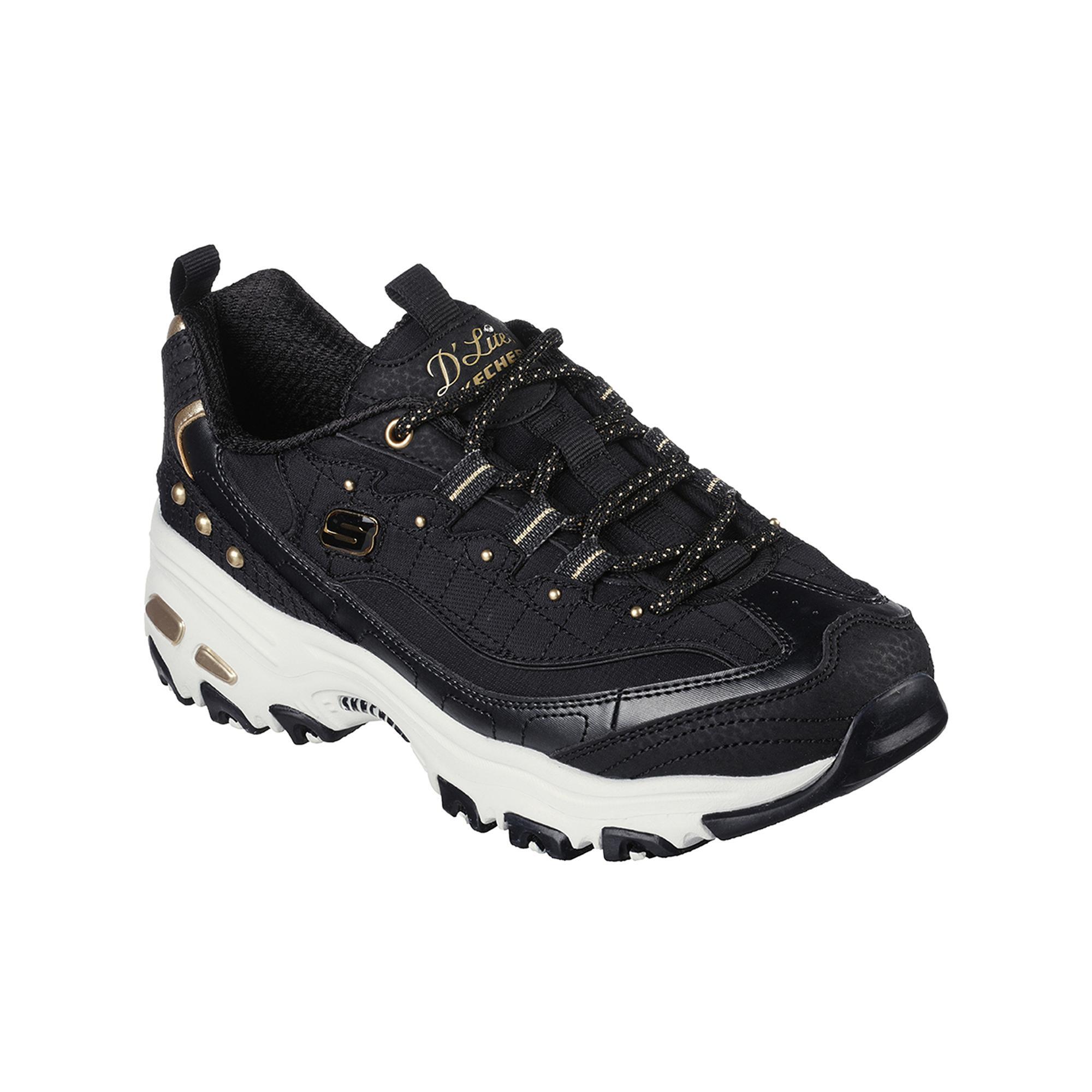 Zapatillas Caminar Mujer SKECHERS D'Lites Negro 2/5
