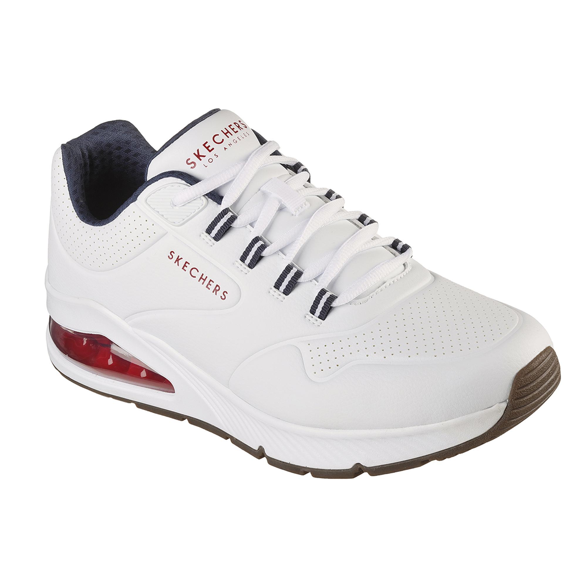 Zapatillas Caminar para Hombre Skechers 232181_WNVR Blancas con Cordones 2/5