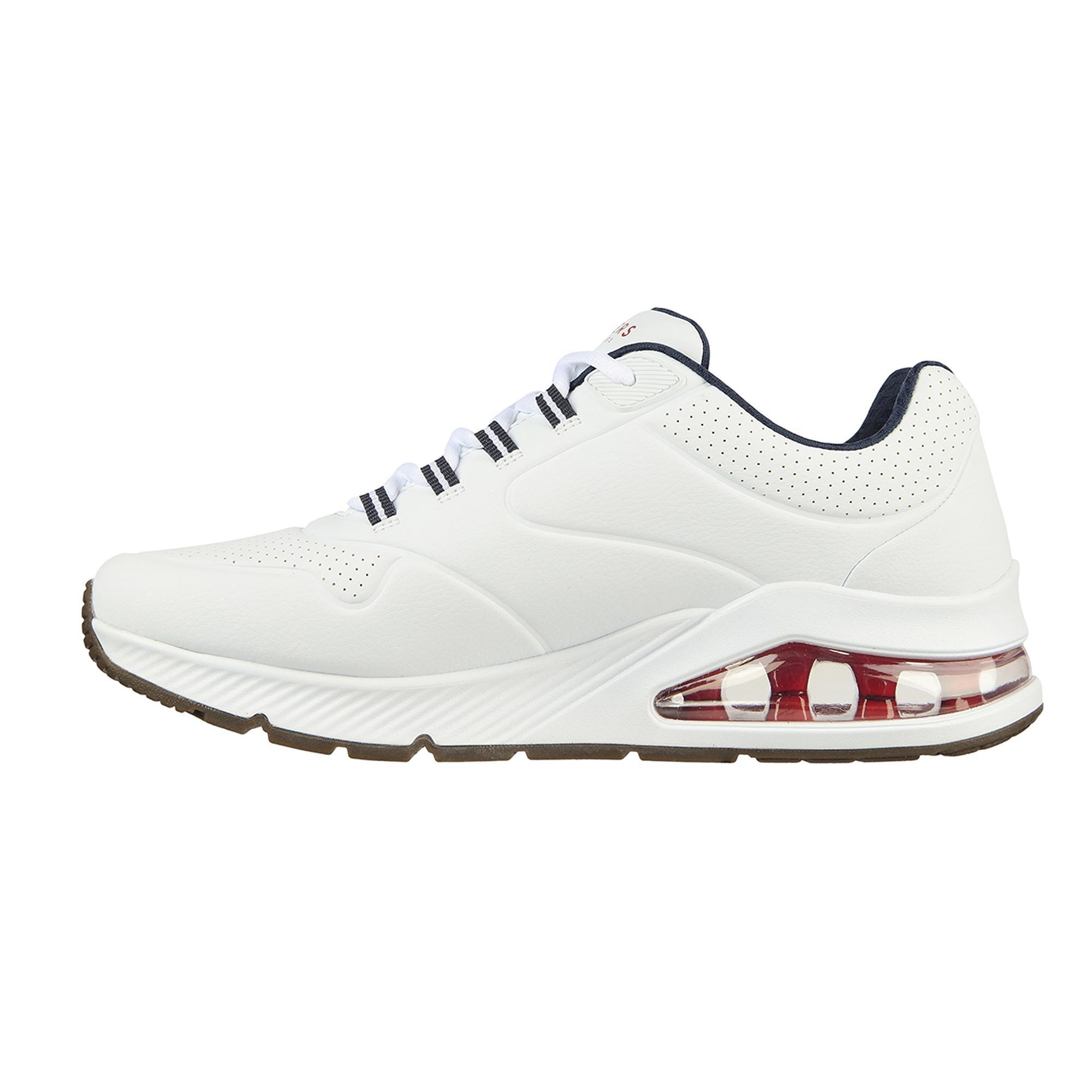 Zapatillas Caminar para Hombre Skechers 232181_WNVR Blancas con Cordones 5/5