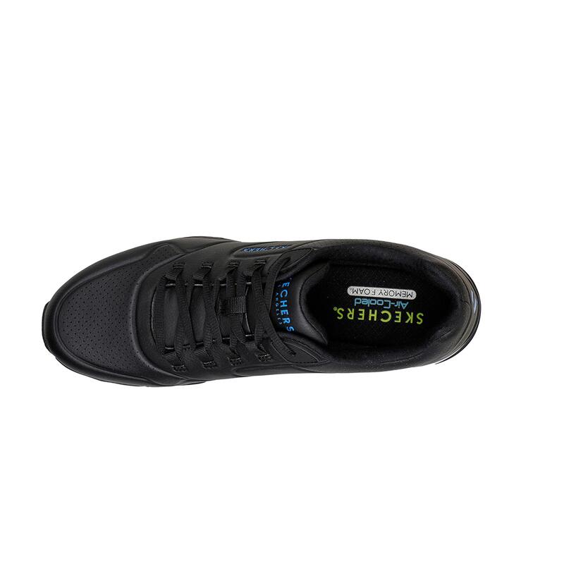 Zapatillas Caminar para Hombre Skechers 232181_BKBL Negras con Cordones