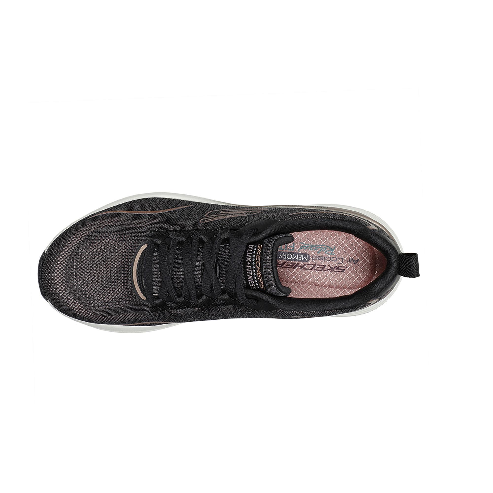 Zapatillas Caminar Mujer SKECHERS Relaxed Fit D'Lux Fitness-Pure Glam Negro 3/5