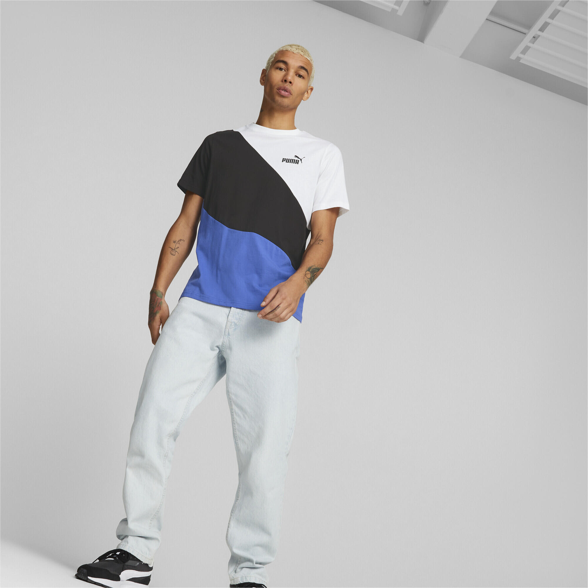 PUMA POWER Cat T-shirt voor heren PUMA Royal Sapphire Blue 5/7