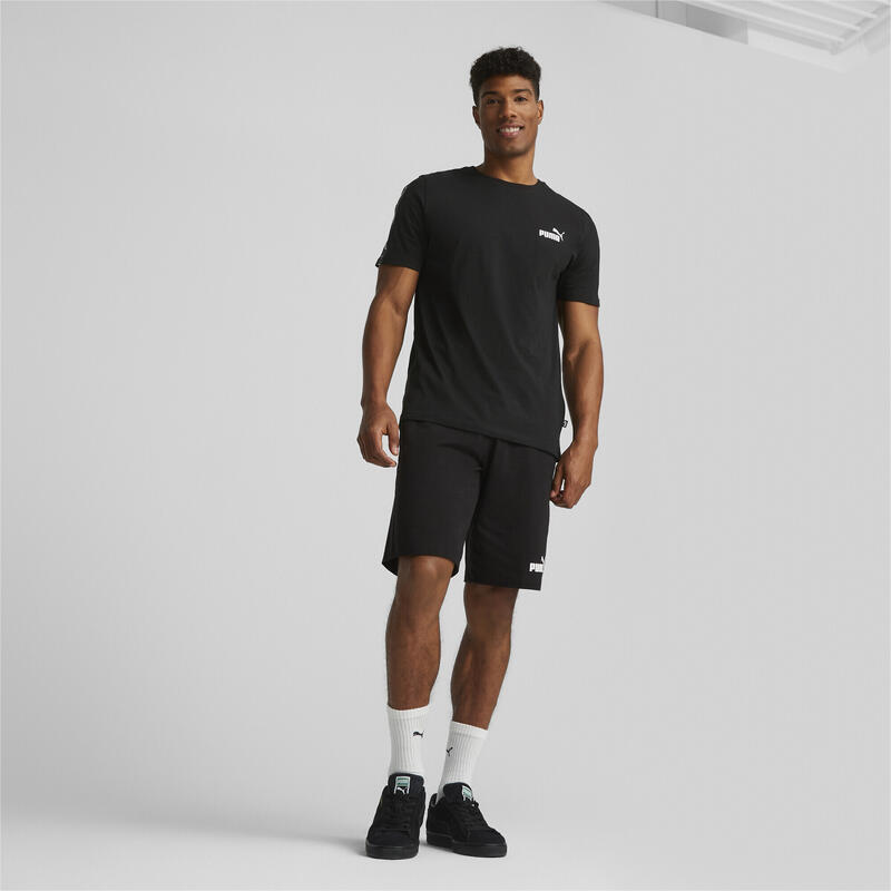 Essentials+ T-shirt met band voor heren PUMA Black