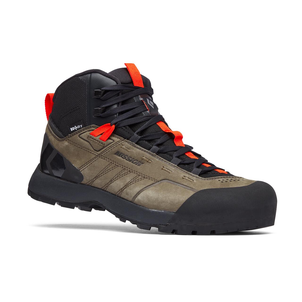 Black Diamond - Chaussures D’approche Black Diamond Mission Leather Mid Wp En Nubuck Et Bd.dry - Chaussures De Sport - Marron - 43 - Decathlon