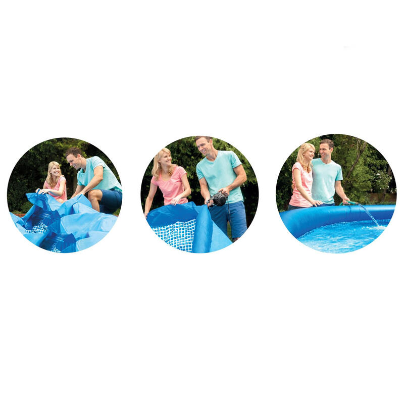 Ø 244 x 61 cm Intex Easy Set Ronde Piscine