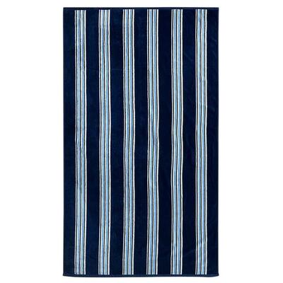 Telo Mare Spugna Velluto Jacquard Rosa 70x140 400g/m² - Milonga M Fucsia