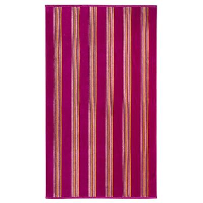 Telo Mare Spugna Velluto Jacquard Rosa 70x140 400g/m² - Milonga M Fucsia