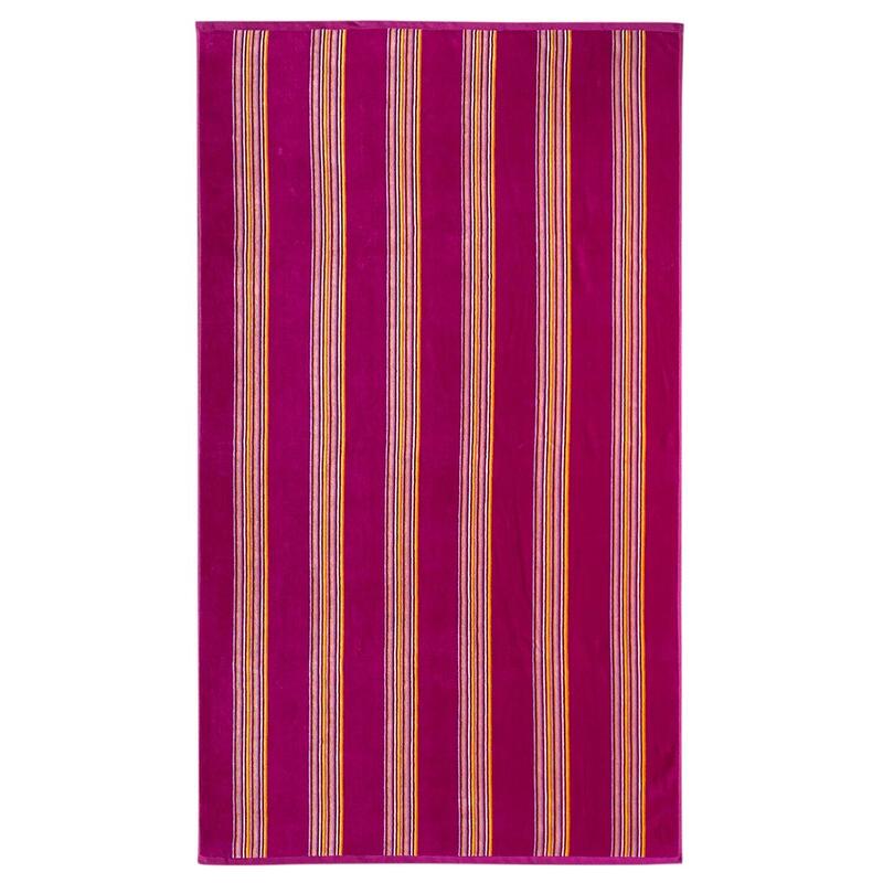 Strandlaken Velvet Jacquard Milonga Fuchsia 90x170 400g/m