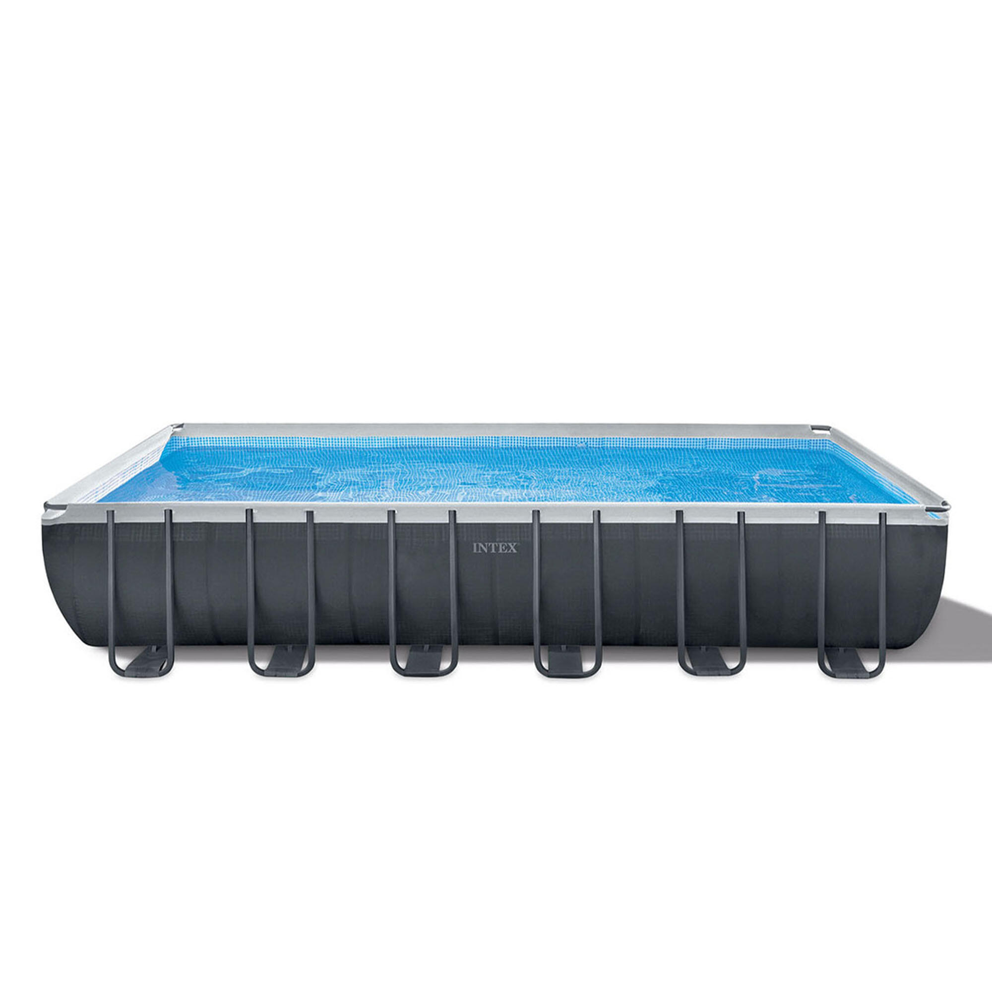 Intex - Piscine Intex Tubulaire Rectangulaire Ultra Xtr 7.32x3.66x1.32m - Piscine - Blanc|gris - Taille Unique - Decathlon