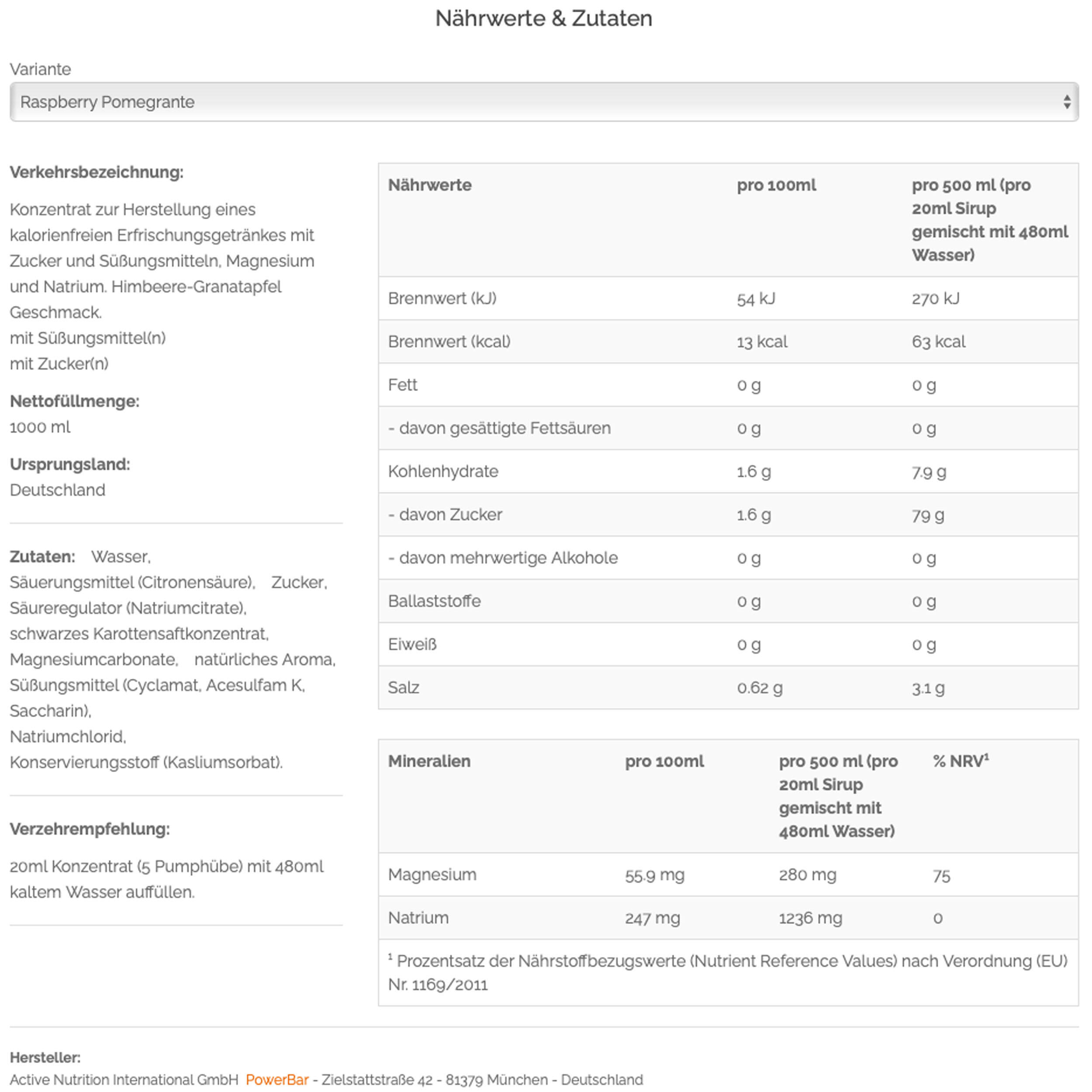 électrolytes Et Hydratation | Electrolyte Drink (1l) | Raspberry Pomegranate 4/4