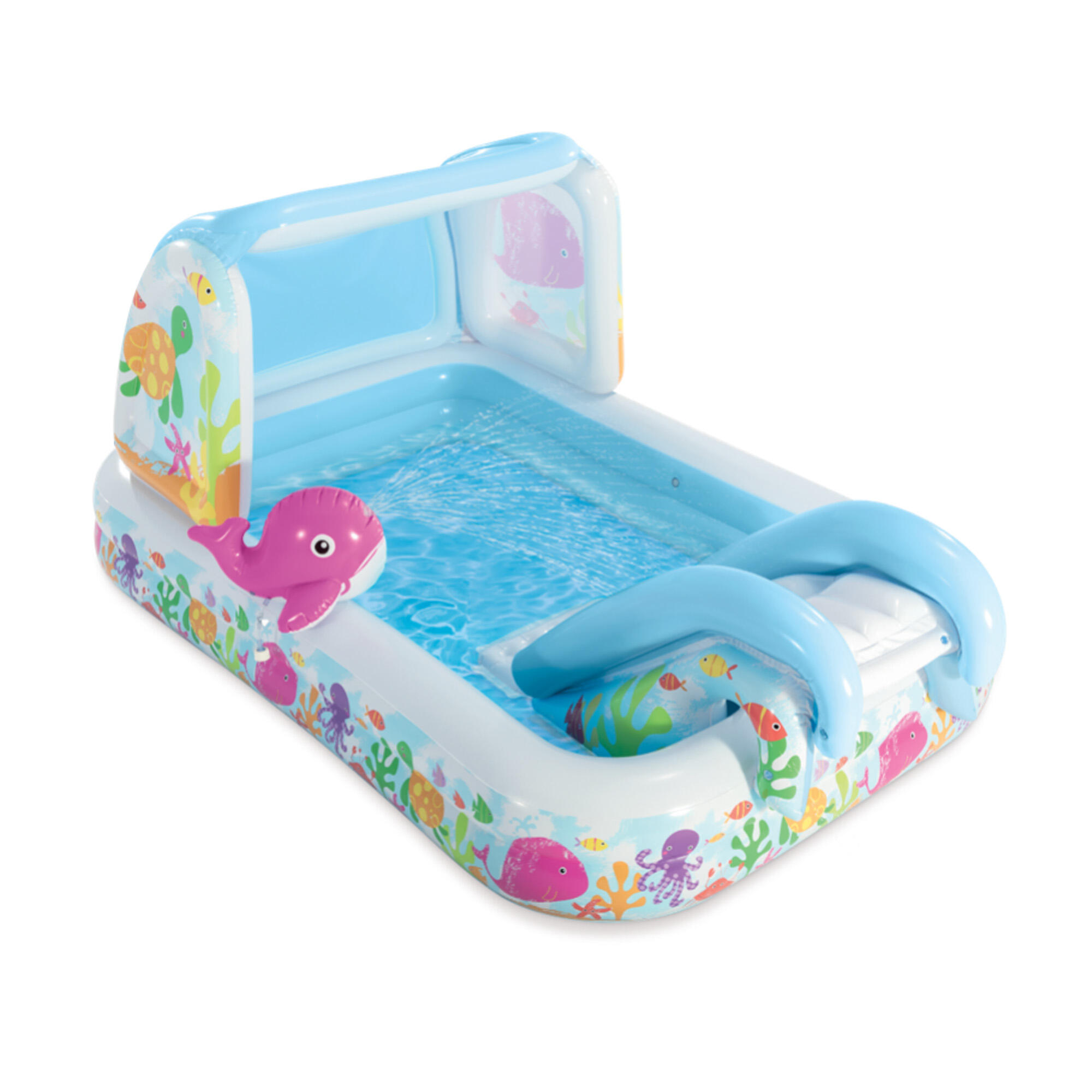 Intex 57447NP - Play Center Balena Rosa & Amici. 229x147x107 cm |  Intex