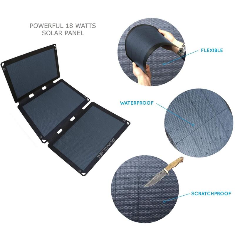 Fusion 18 Black|Pannello solare portatile - ultra leggero e infrangibile
