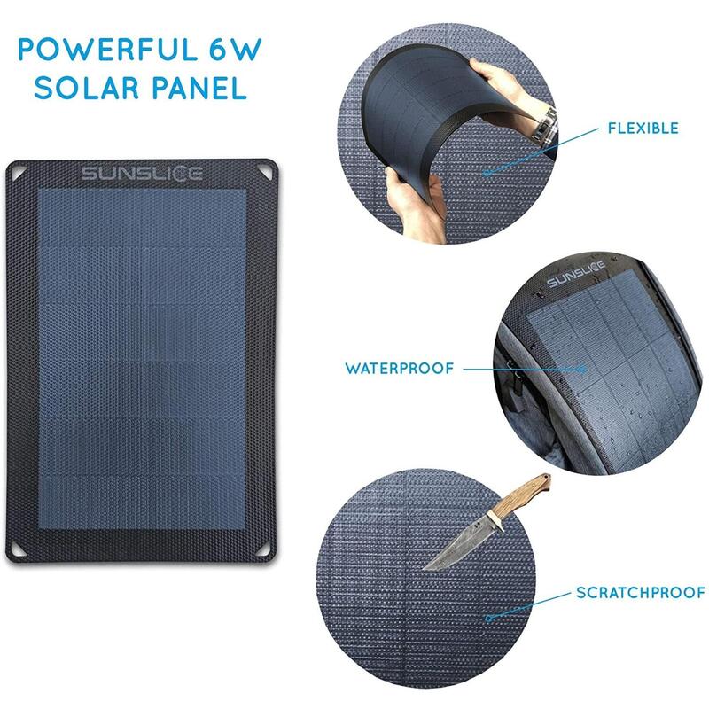 Fusion 6 Black|Pannello solare portatile - ultraleggero e infrangibile