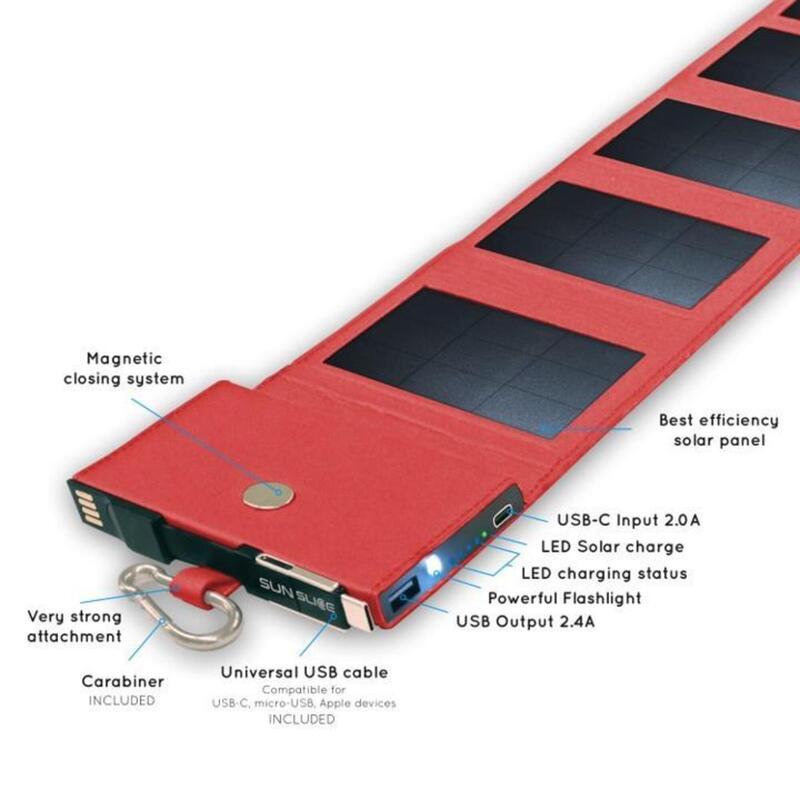 Photon-Solarladegerät - Leistungsstarke und ultraleichte Solarbatterie