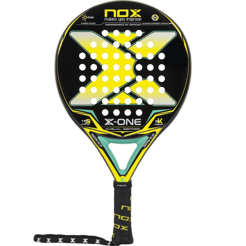 Pala de pádel adultos NOX X-ONE Yellow/Green