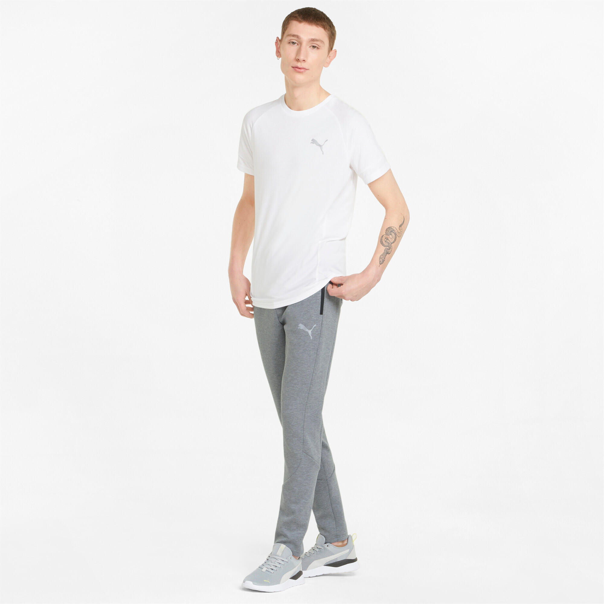 Chándal Hombre Slavia Puma Evostripe Pants Gris 3/6