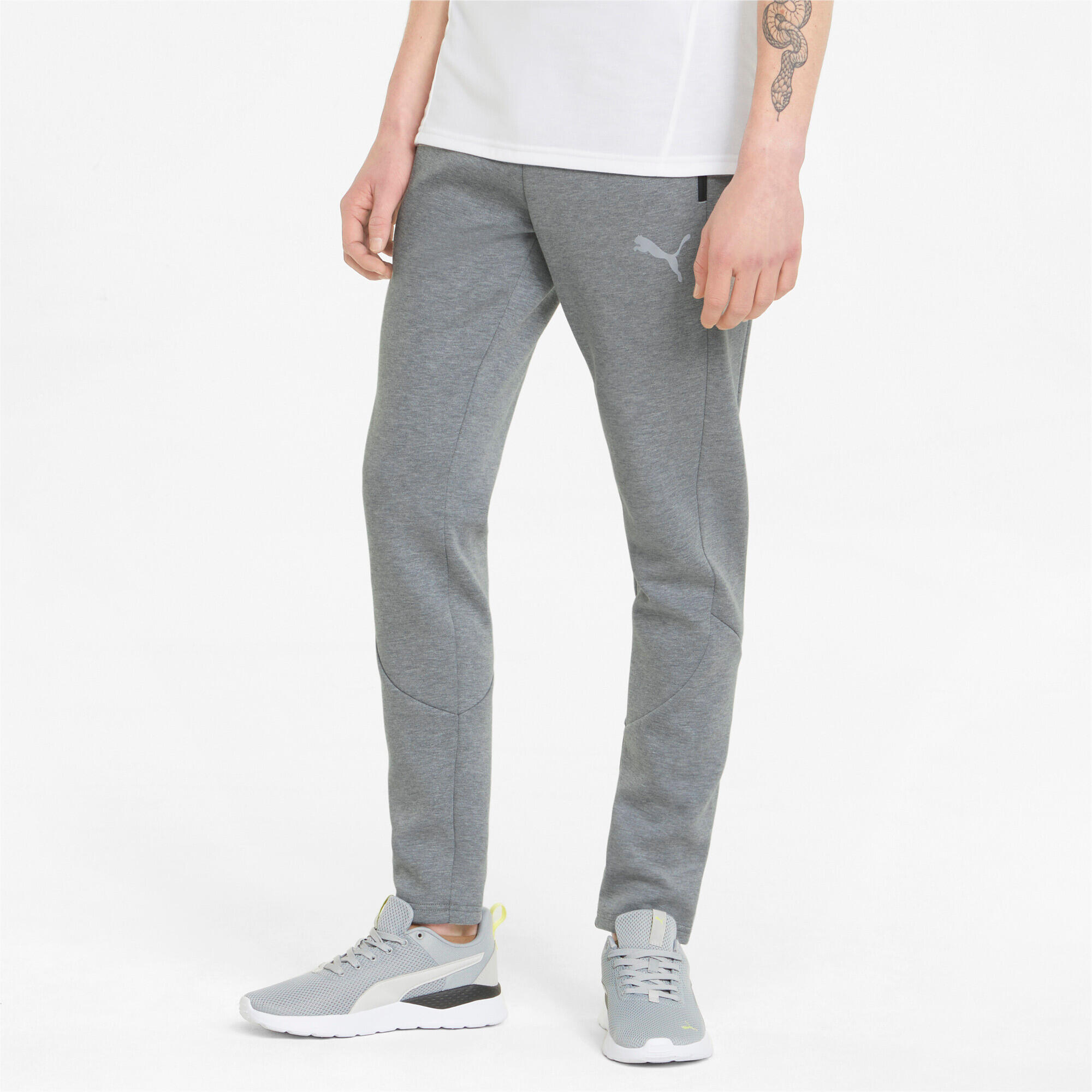 PUMA PUMA Mens Evostripe Pants Trousers - Medium Gray Heather