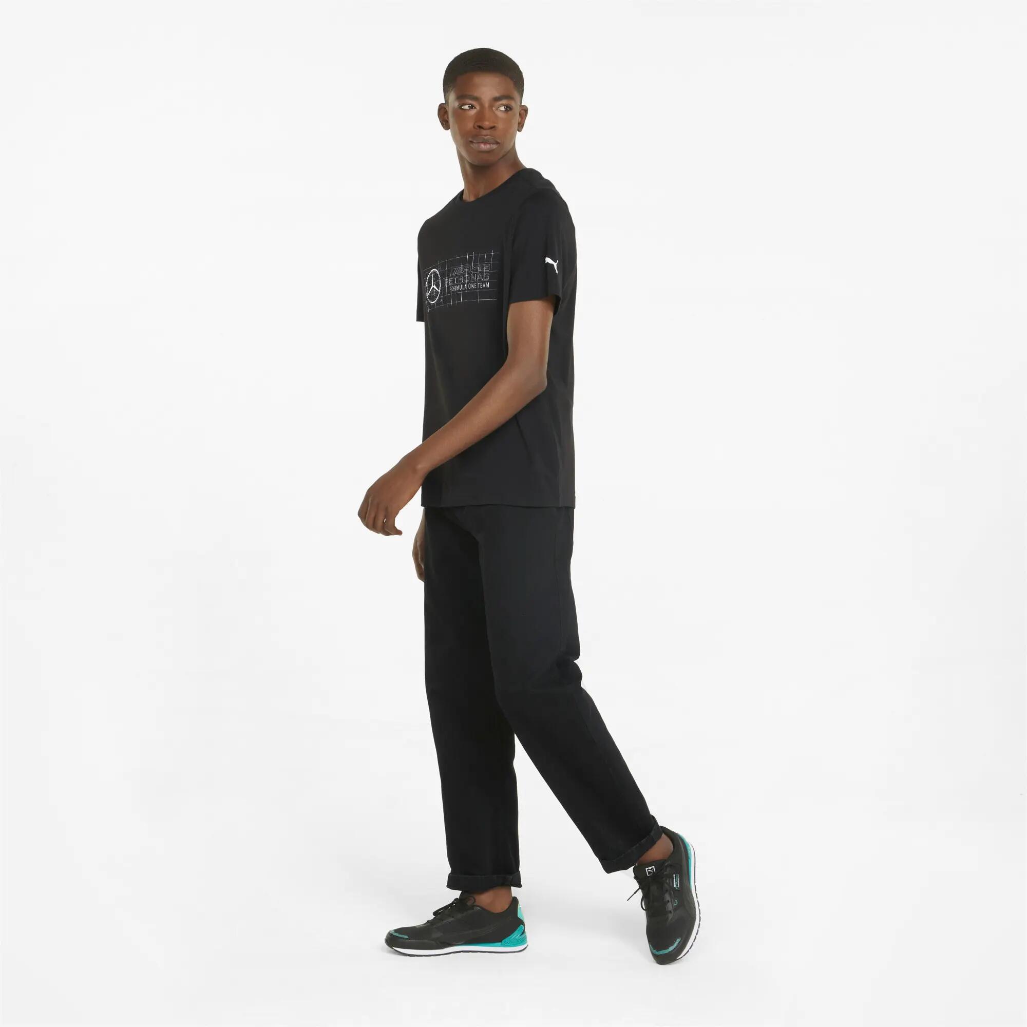 T-Shirt PUMA para homem com o logótipo da Mercedes F1 - Preto 3/7