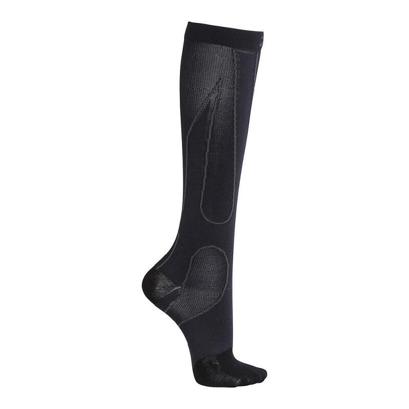 BCR609 Unisex Long Sport Compression Socks - Black