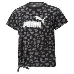 T-shirt noué avec imprimé animal Essentials+ Adolescent PUMA Black