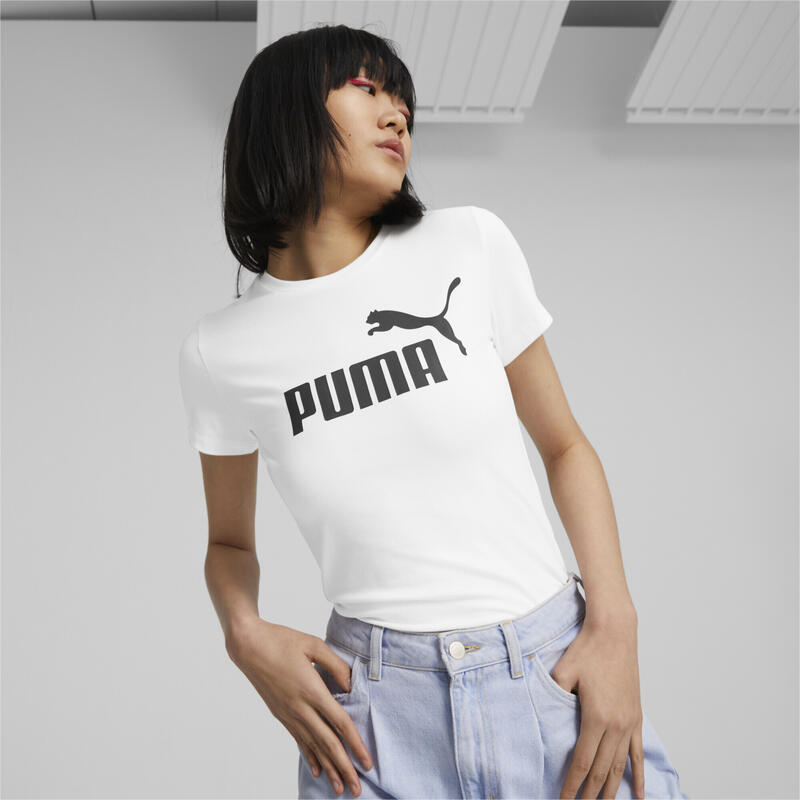 Camiseta con logotipo Mujer Essentials Slim PUMA