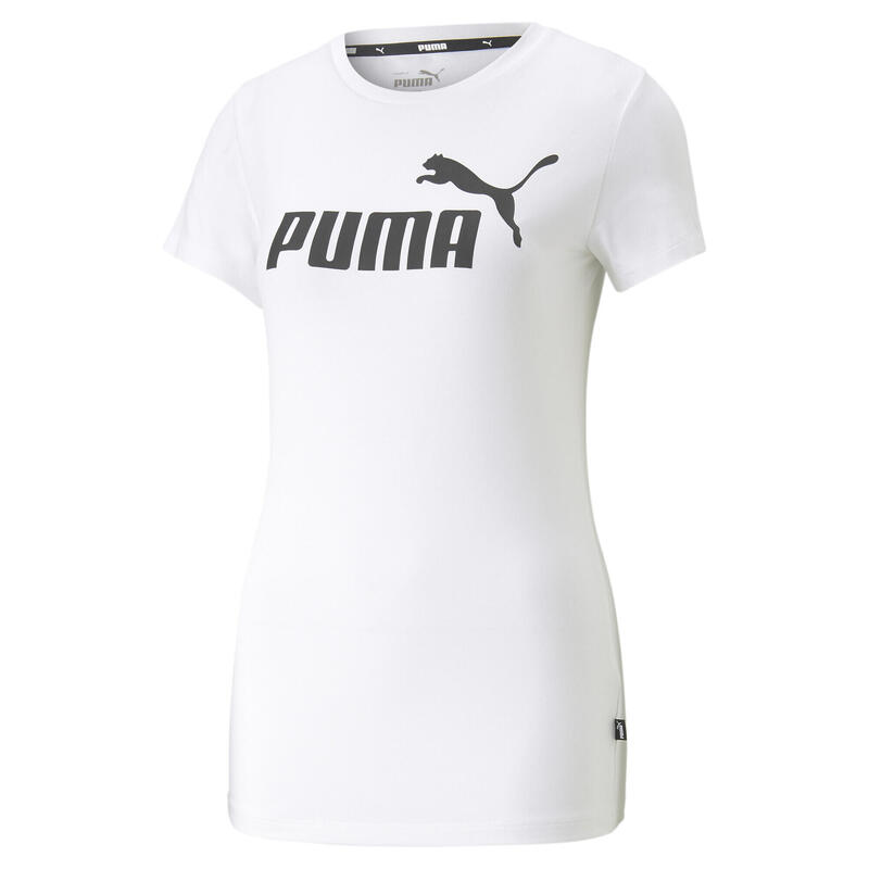 T-shirt aderente con logo Essentials da donna PUMA