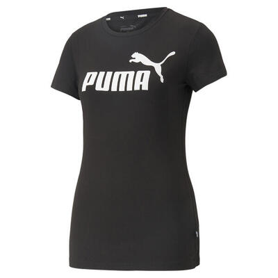 Essentials slim logo t-shirt voor dames puma