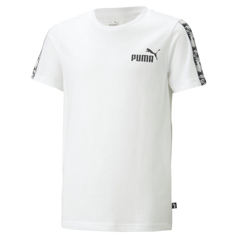 Essentials T-shirt met camouflageband voor jongeren PUMA