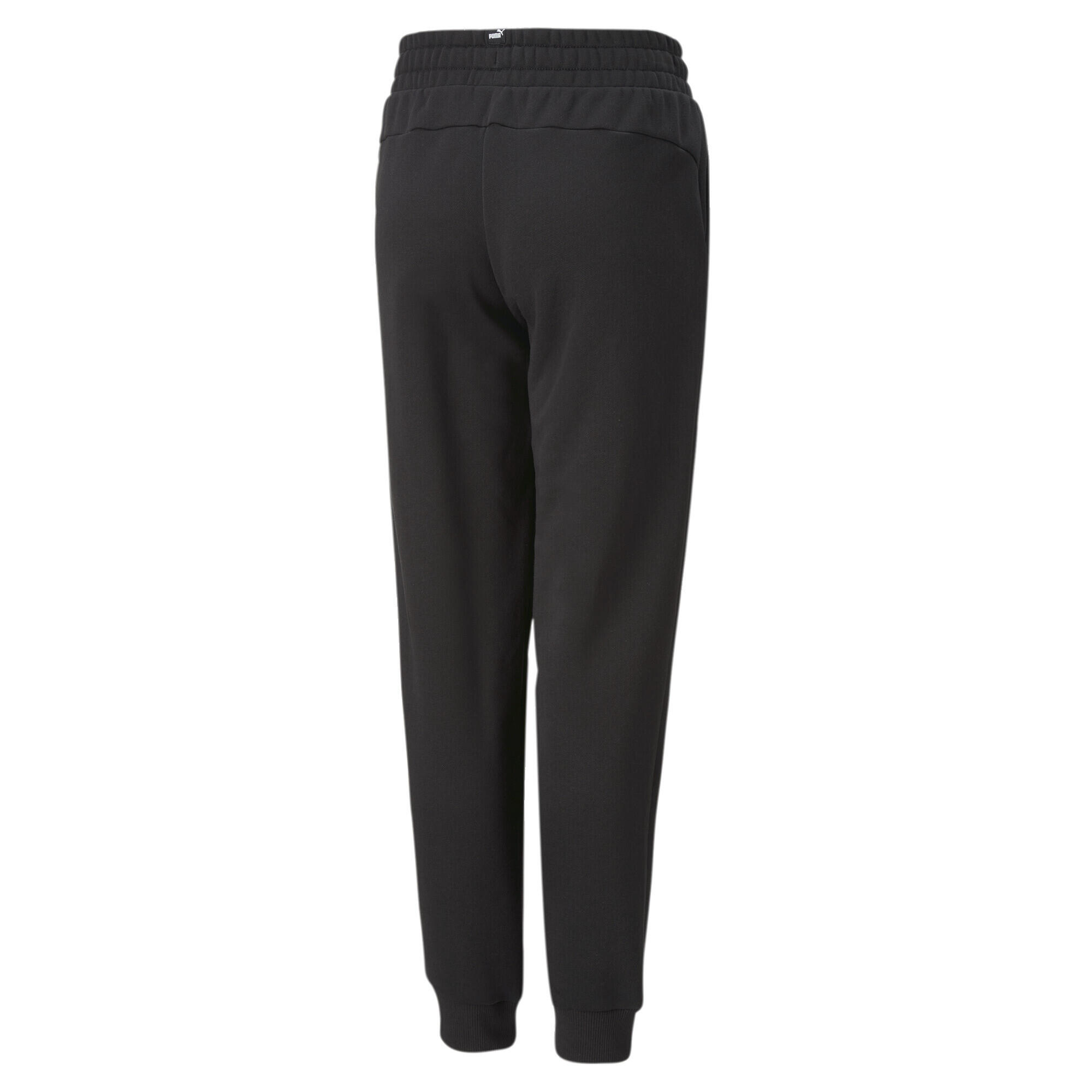 Essentials+ Two-Tone Logo Trainingshose Jugendliche PUMA Black Warm Earth 6/6