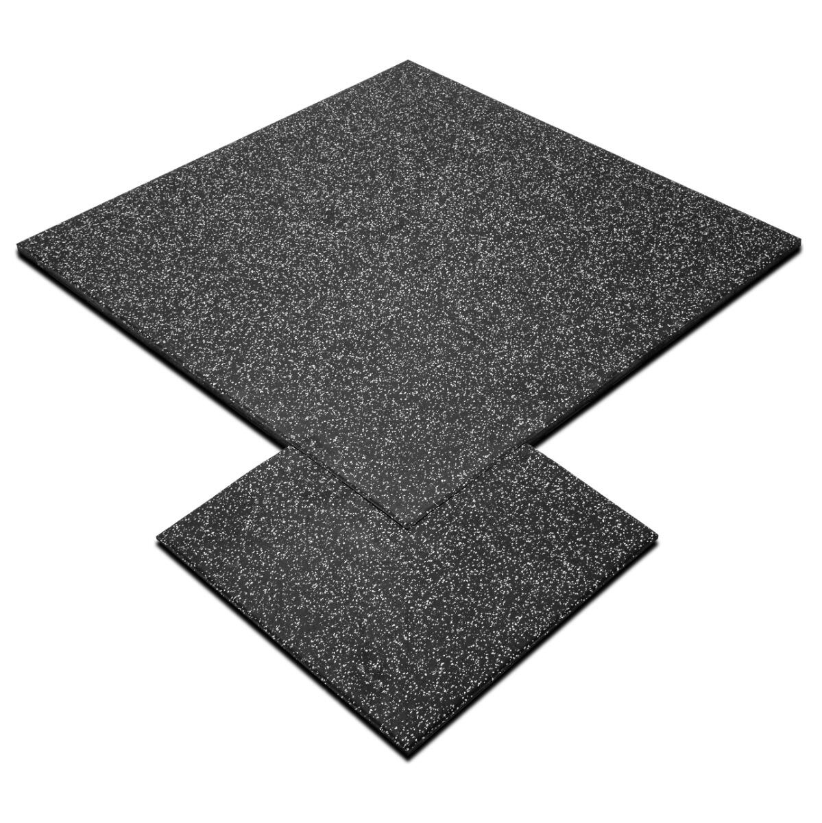 Pièce d'angle en caoutchouc pour sol sportif - 50x50 cm - épaisseur 20 mm - Gris 5/7
