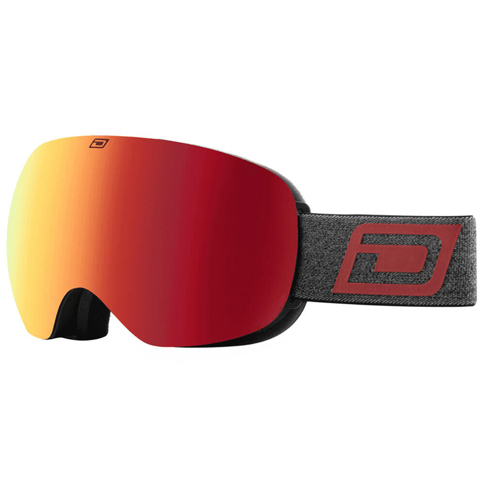 DIRTY DOG OMEN SNOW GOGGLES - Black/Red Fusion Mirror
