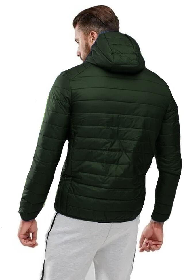 Giubbini uomo givova verde militare/nero 2/4