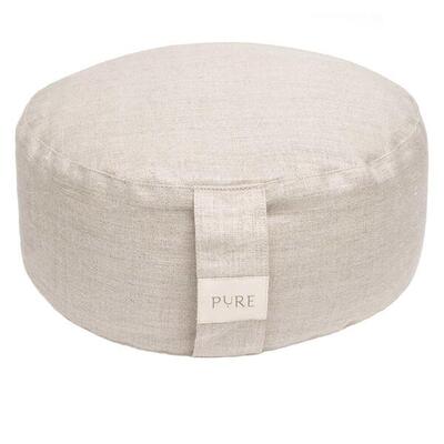 Meditatiekussen eco hennep rond - pure