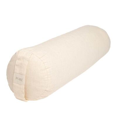 Bolster eco linnen naturel rond - pure