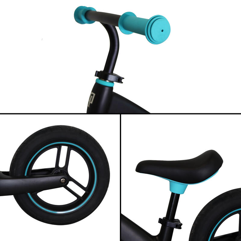 Balance Bike - 12 Inch - Băieți și fete - Negru