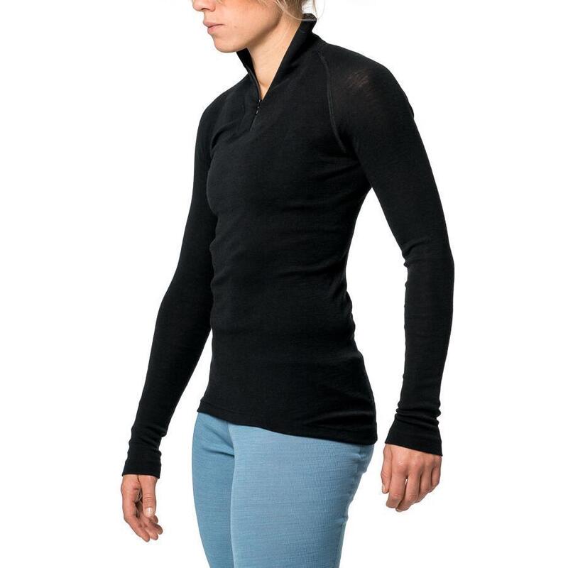 Woolpower Merino Base Layer Zip Turtleneck LITE - Verde Pino