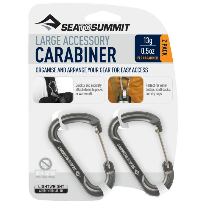 Zestaw dwóch dużych karabinków Sea To Summit Large Accessory Carabiner Set 2/4