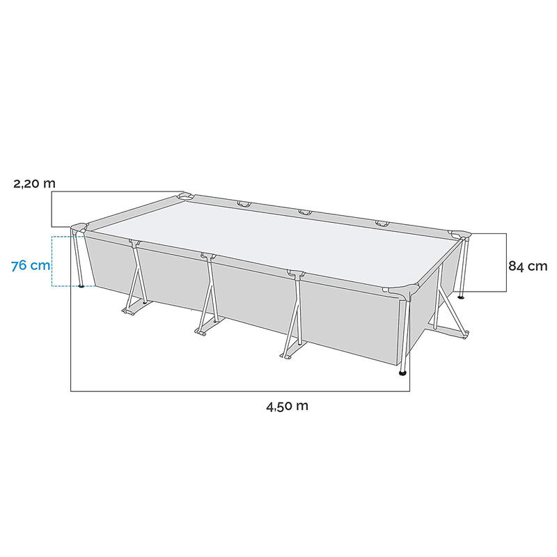 Piscina desmontável tubular Intex 450x220x84 cm - 7.127 l