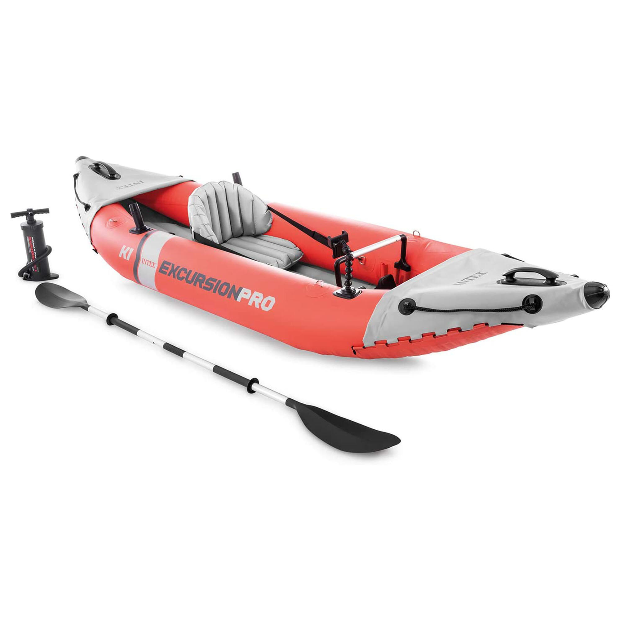 Intex - Excursion De Kayak Gonflable Pro K1 305 Cm Red En Vinyle 3 Pièces - Kayak - Rouge - Decathlon