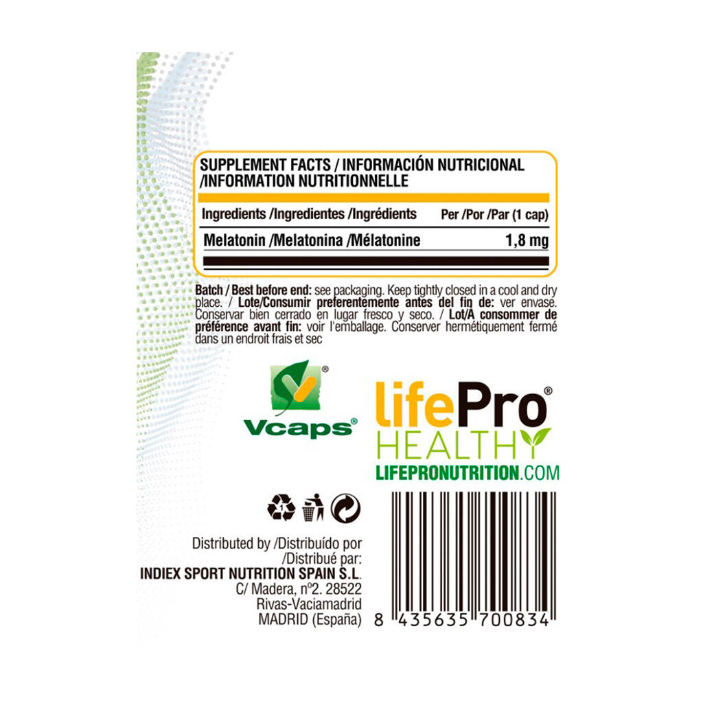 melatonina Life Pro Prolonged Release Melatonin 90 Vcaps. 3/5