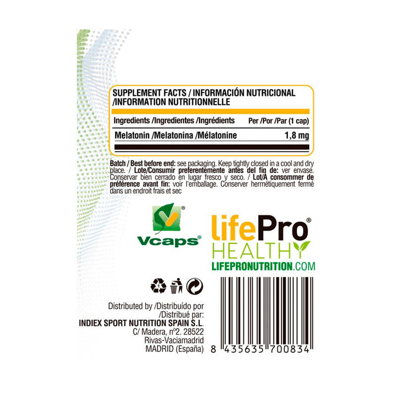 melatonina Life Pro Prolonged Release Melatonin 90 Vcaps.