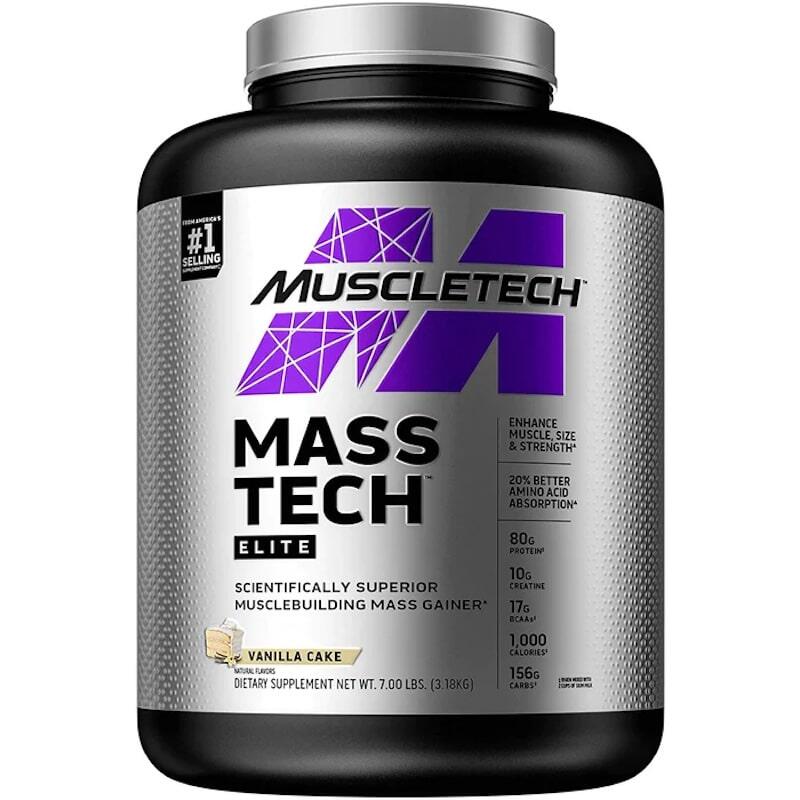 Mass-Tech Elite 3.18kg MuscleTech Gainer | Verschiedene Geschmacksrichtungen