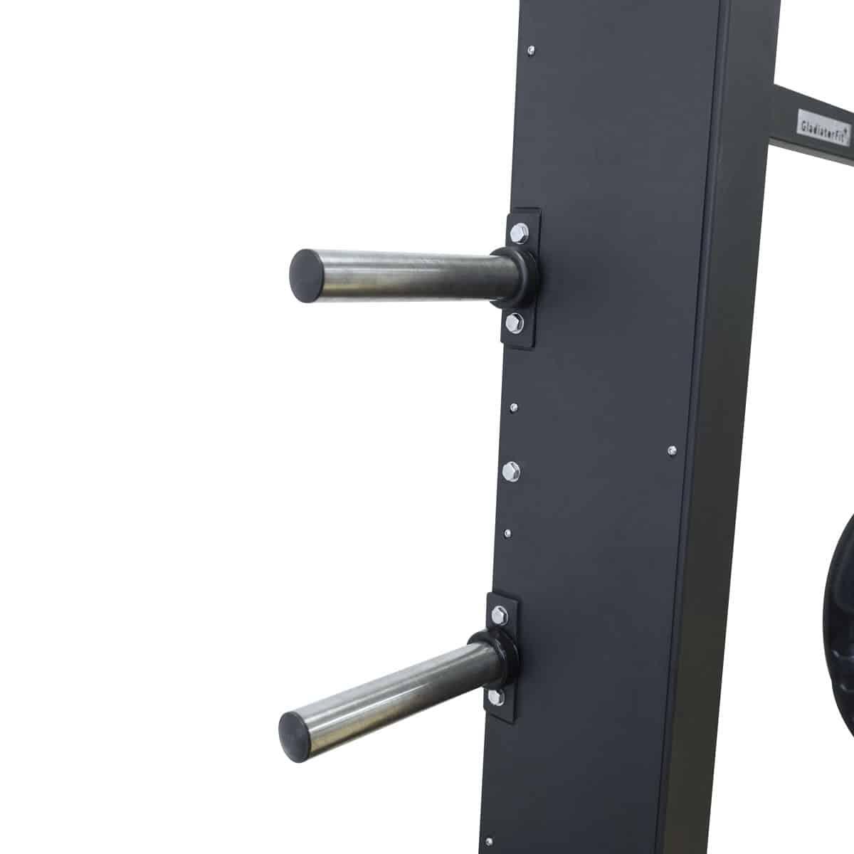 Smith Maschine "Power rack multi-station" aus Stahl Titan 5/5