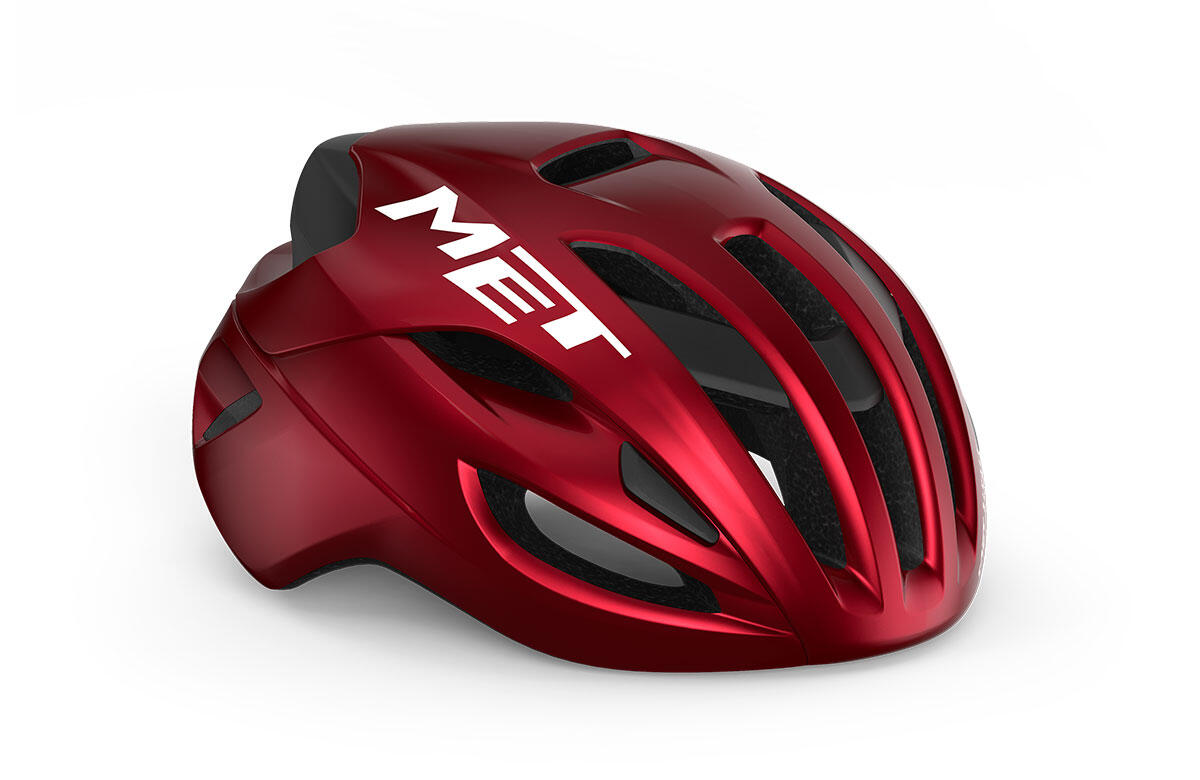 MET Bicycle Helmet Rivale MIPS Red Metallic Medium Asian Fit
