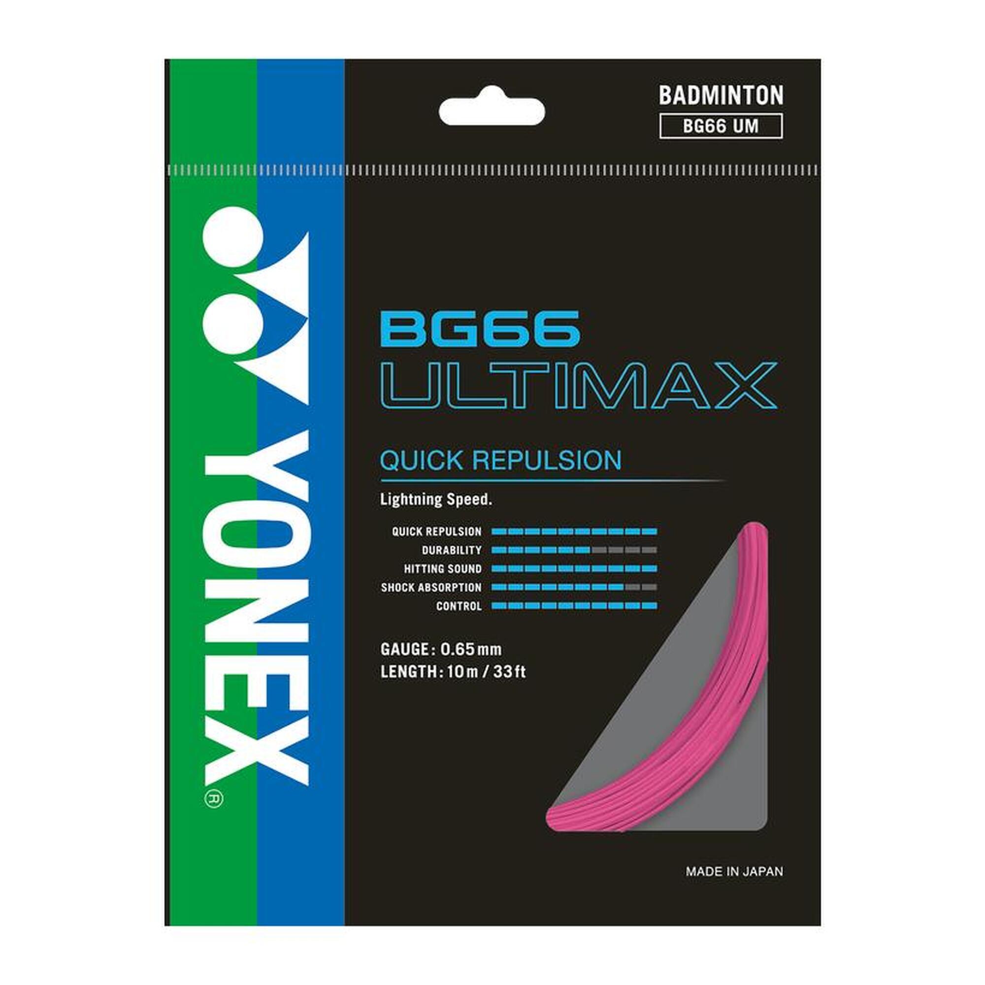 Badminton String BG66 Ultimax LIGHT PINK