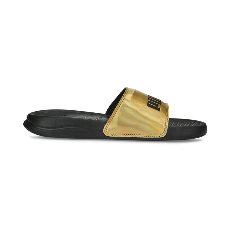 Popcat 20 Iridescent Slides Damen PUMA Iridescent Black Metallic