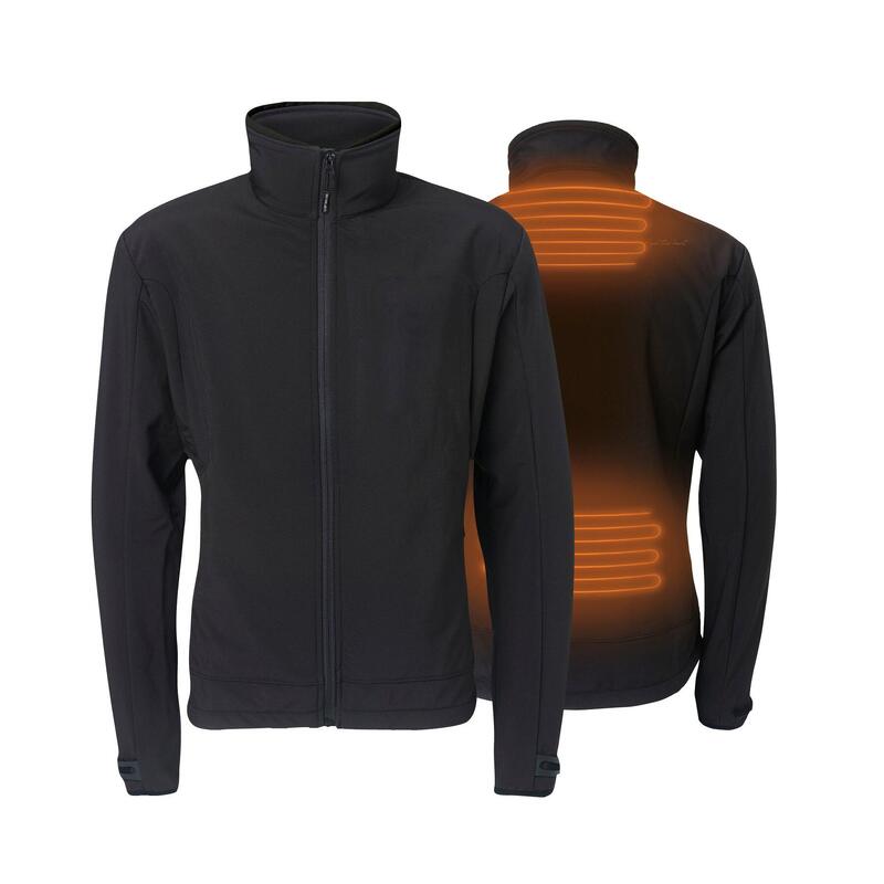 Veste Softshell chauffante Coupe Classique - Avec polaire -Noir - Rapid batterie