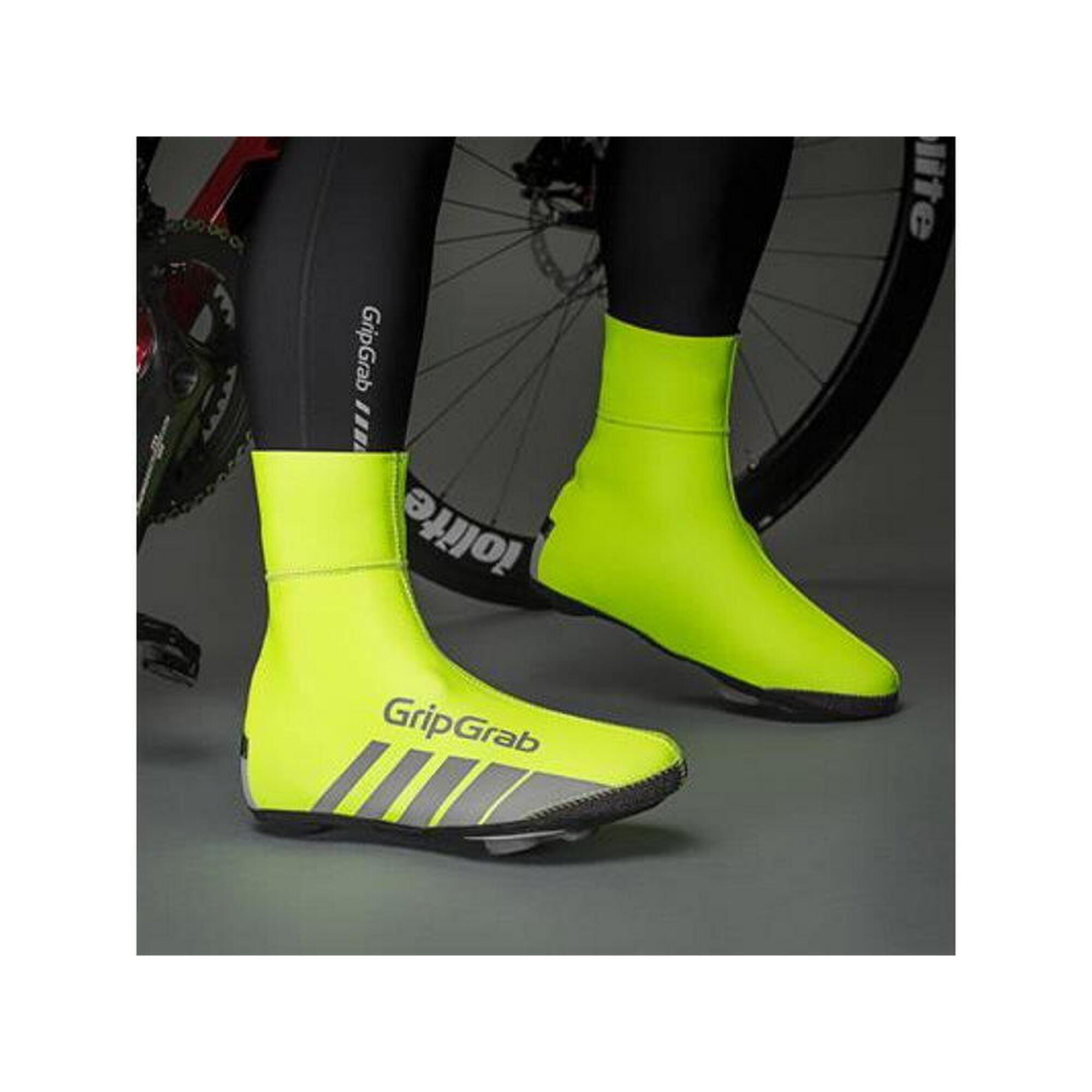 Couvre Chaussures Gripgrab RaceThermo Jaune Flo 5/5